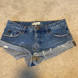 Free People Jean shorts